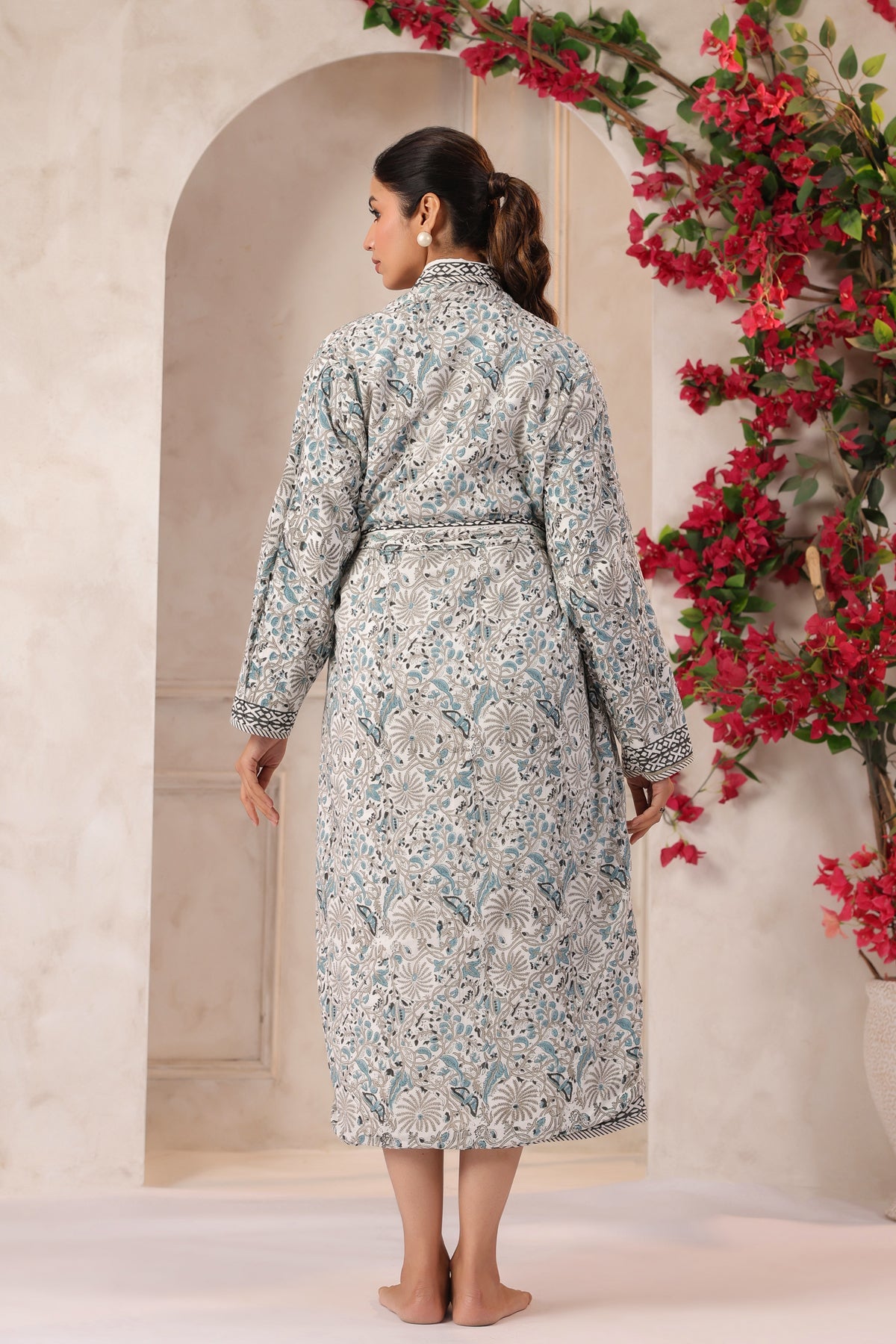 Persian Mughal Printed Reversible Quilted Robes