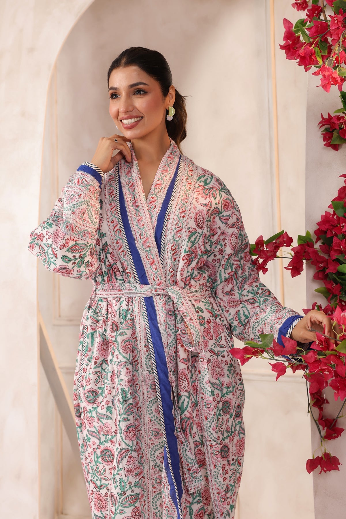 Morni Bagh  Printed Reversible Quilted Robes