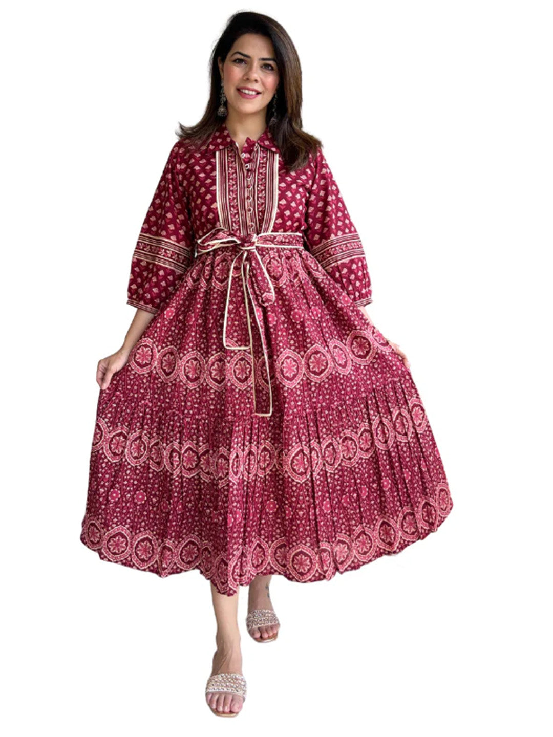 Kalyani Dress | Wine