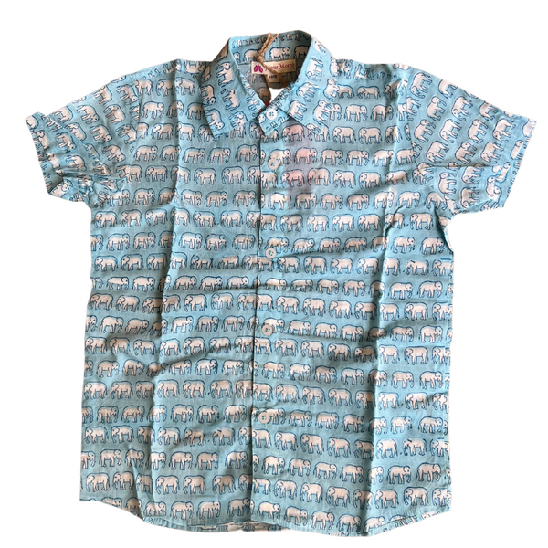 Elephant button down shirt online