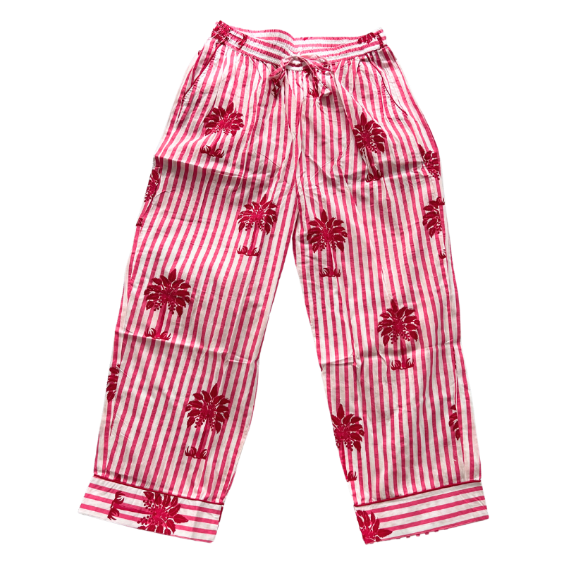 Shanti PJ Pants | Pink Palms