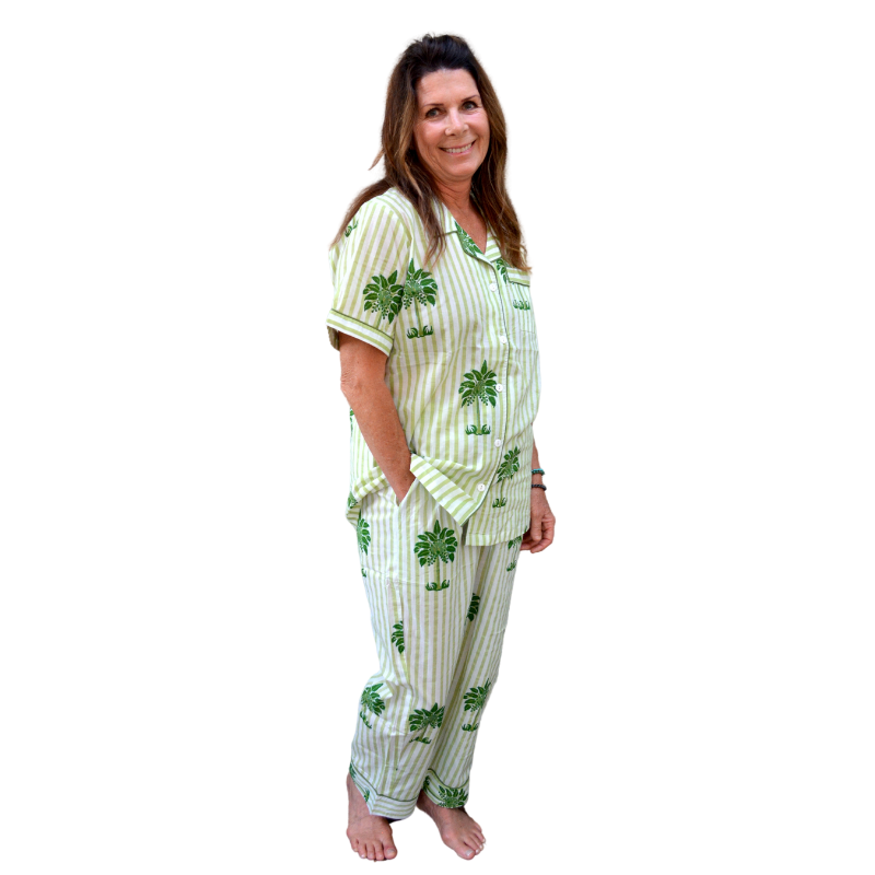 Shanti PJ Set | Summer Palms