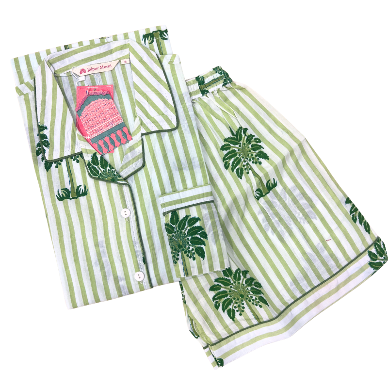 Shanti PJ Set Short | Summer Palms