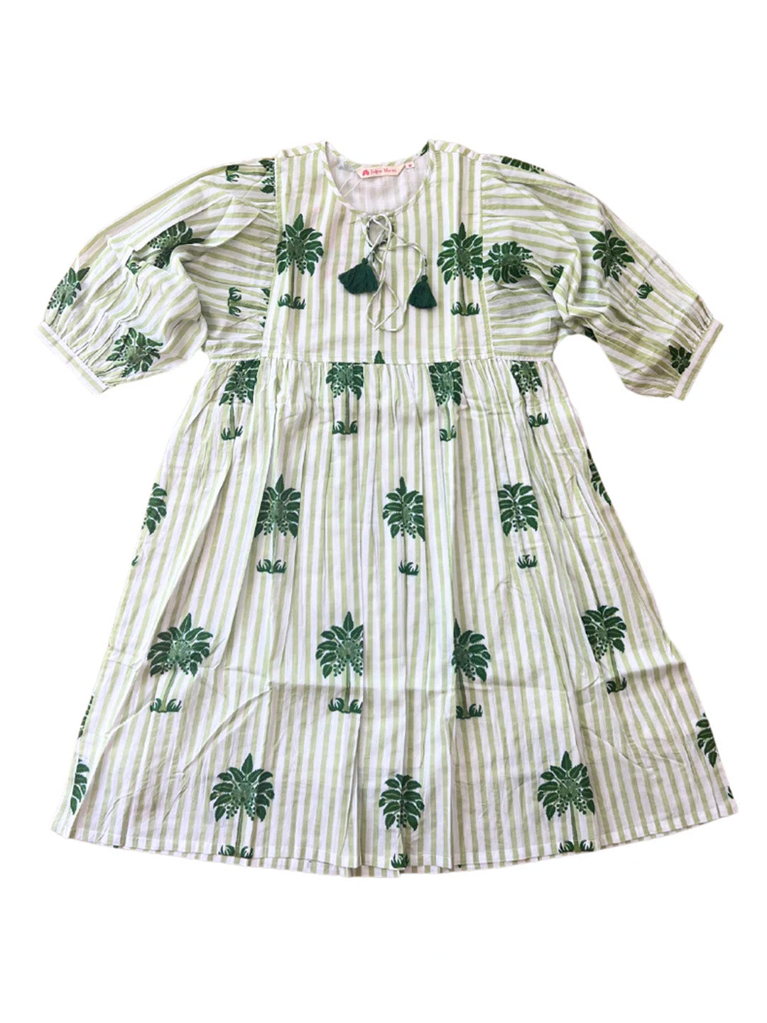 Sapna Dress | Green Palms