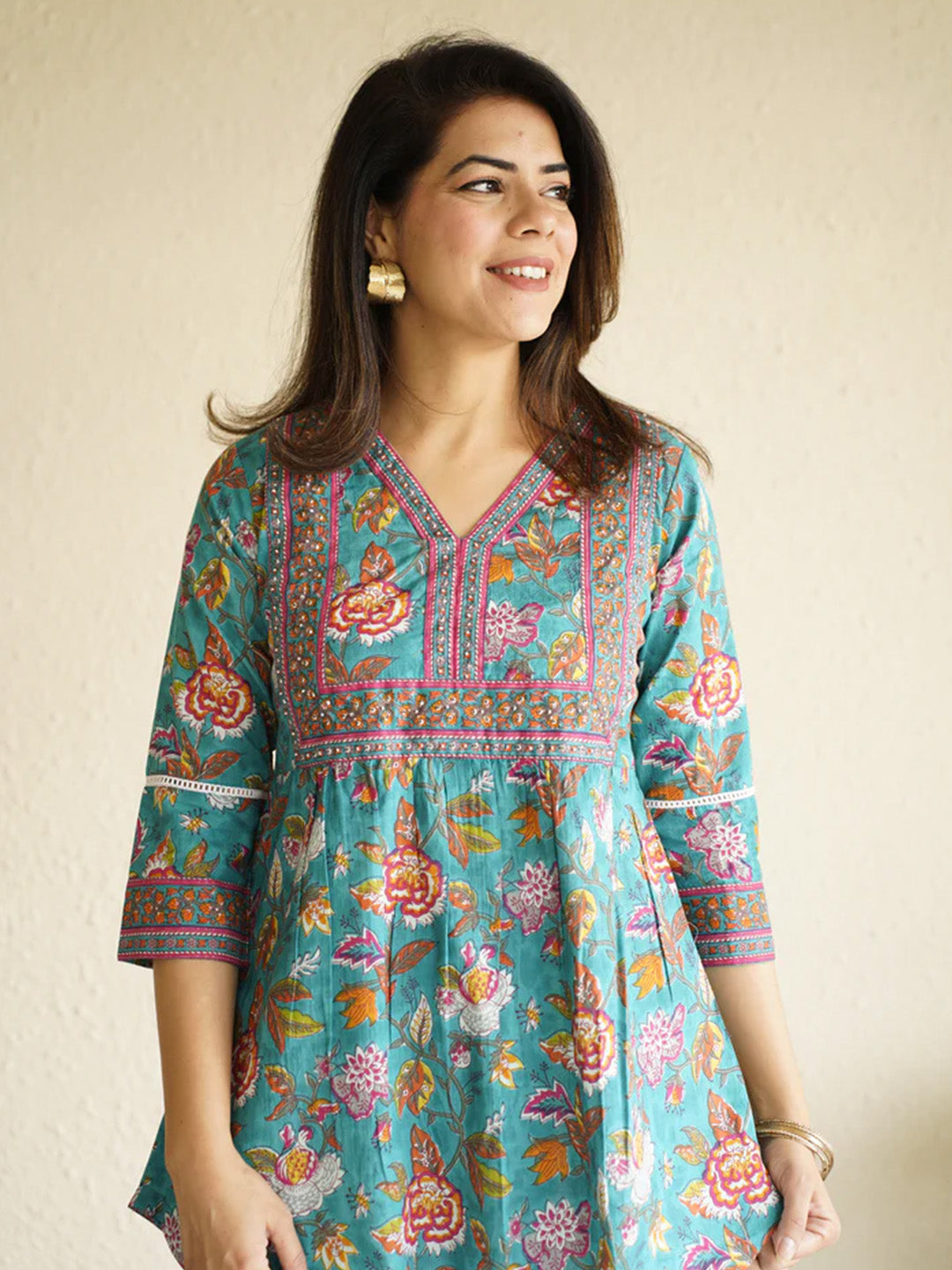 Varsha Top | Sea Green