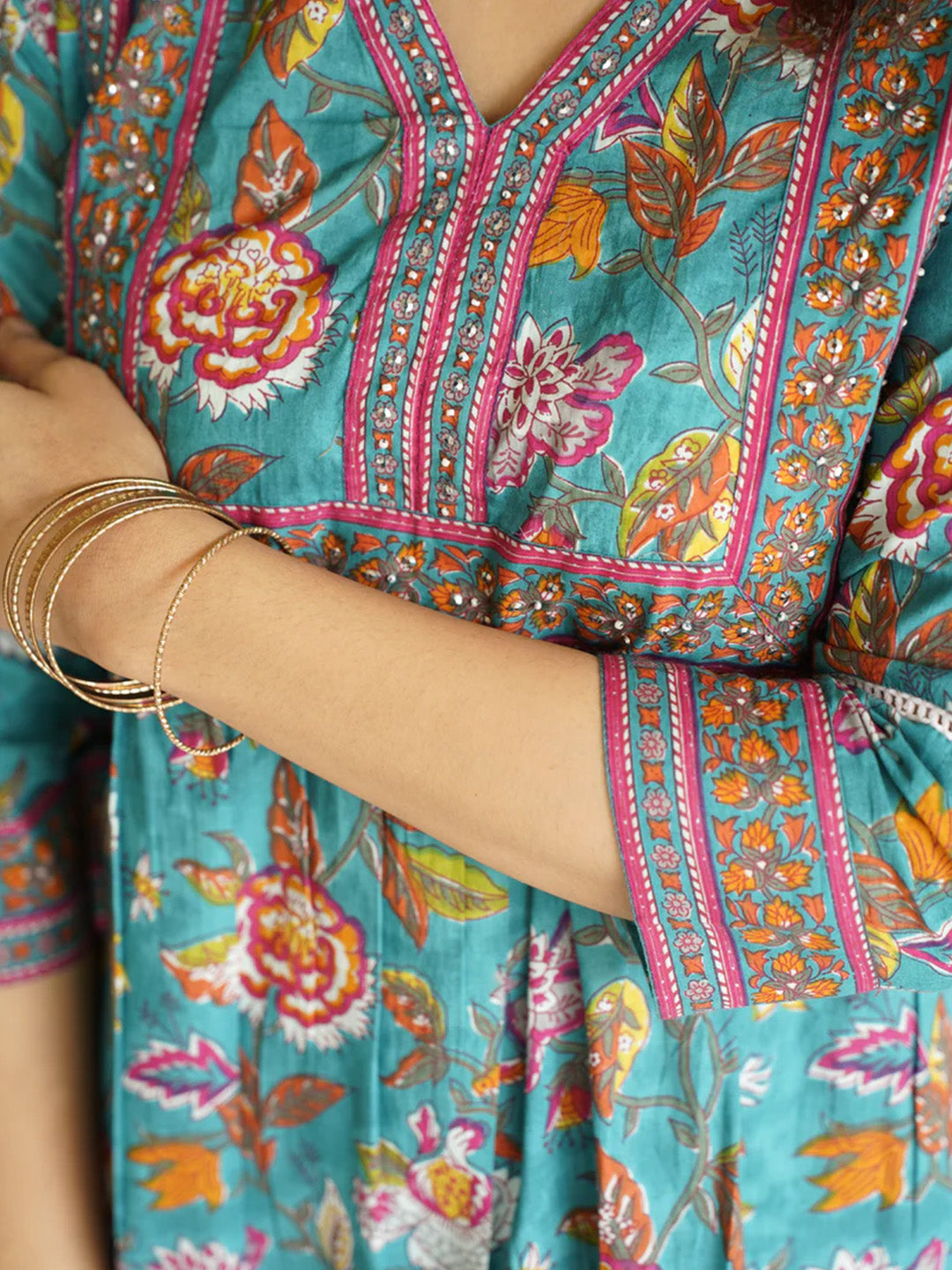 Varsha Top | Sea Green