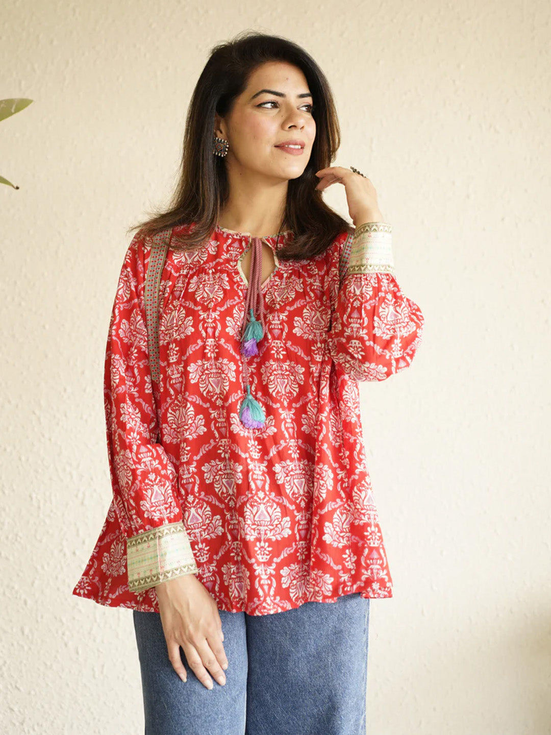 Lalita Top | Brilliant Red