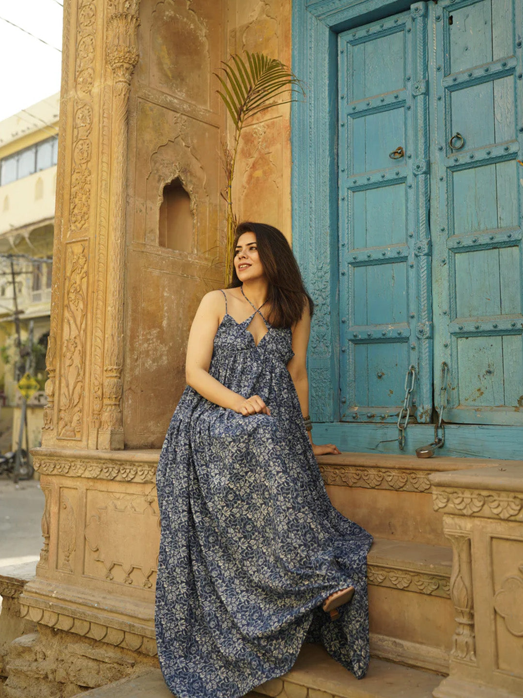 Indigo Beach Printed Dress