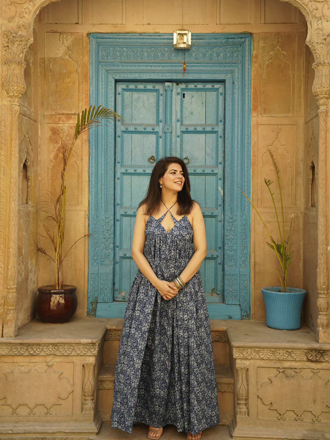 Indigo Beach Printed Dress