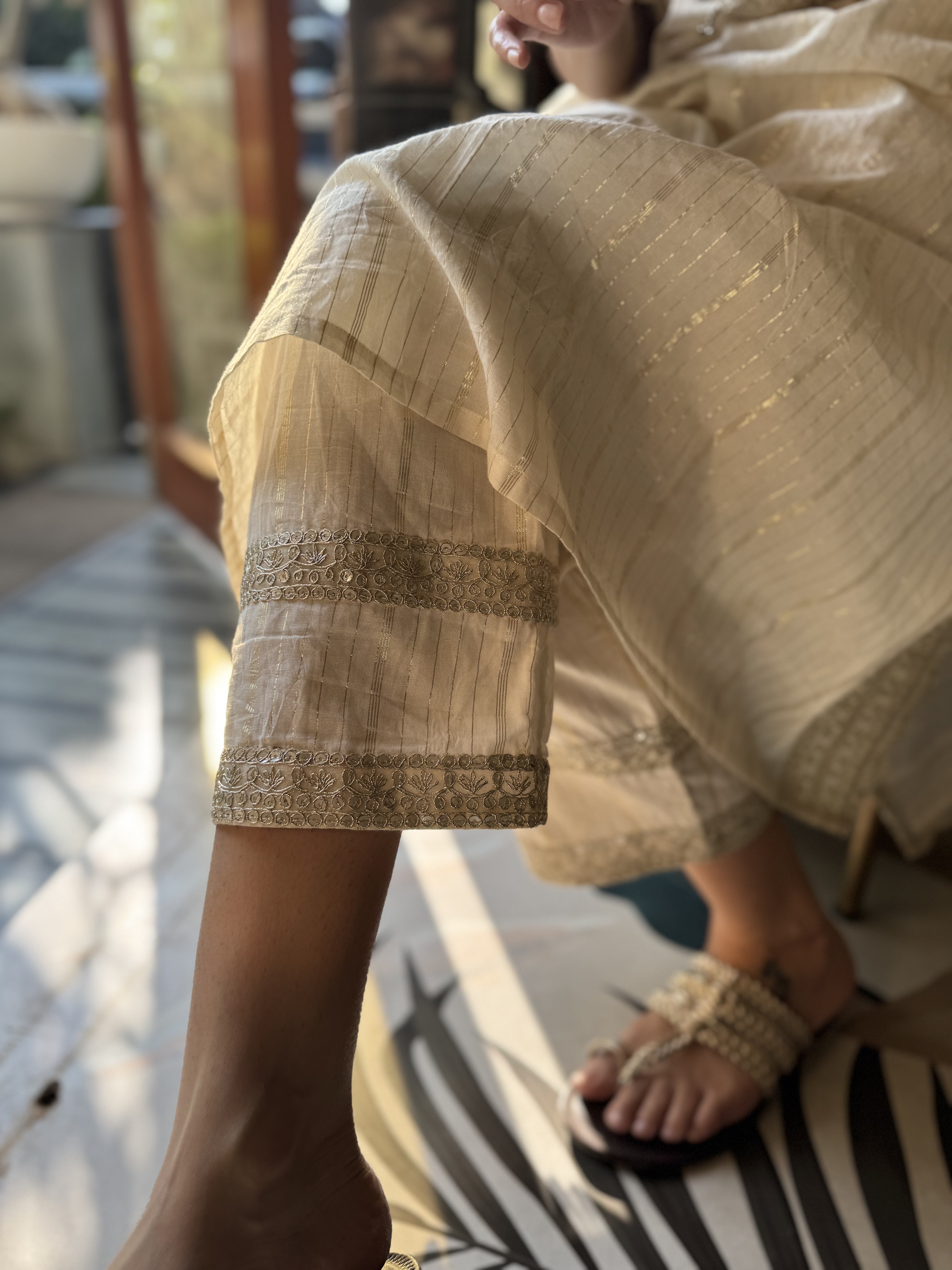 Lurex Kaftan, Inner and Palazzo Set