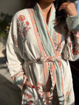 Santra Quilted Cotton Robe
