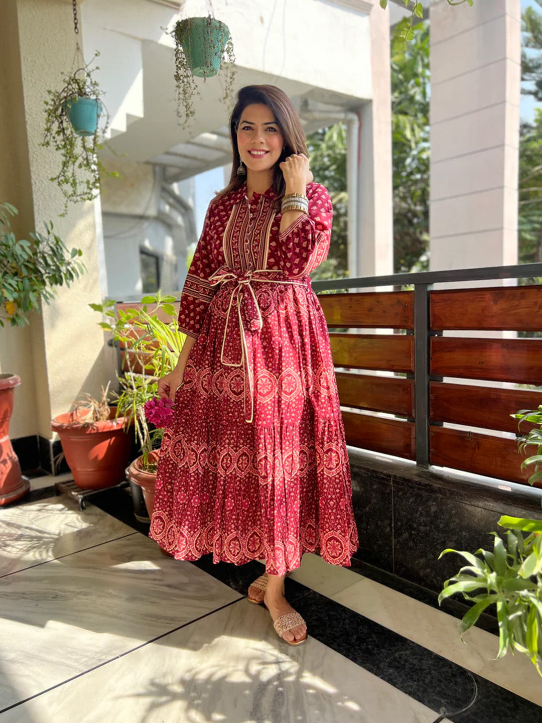 Kalyani Dress | Wine