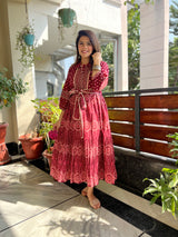 Kalyani Dress | Wine