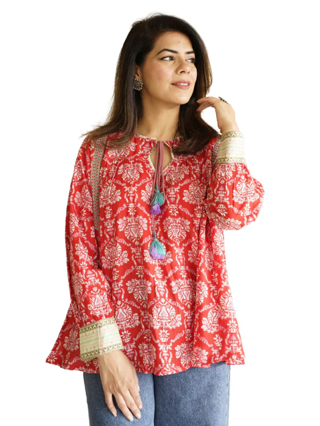 Lalita Top | Brilliant Red