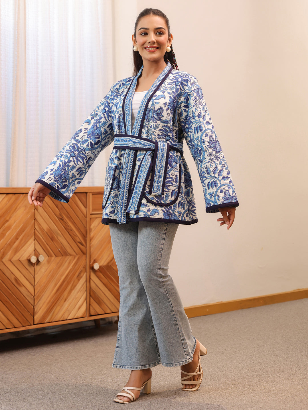 Neelkanth Quilted Jacket with Pockets