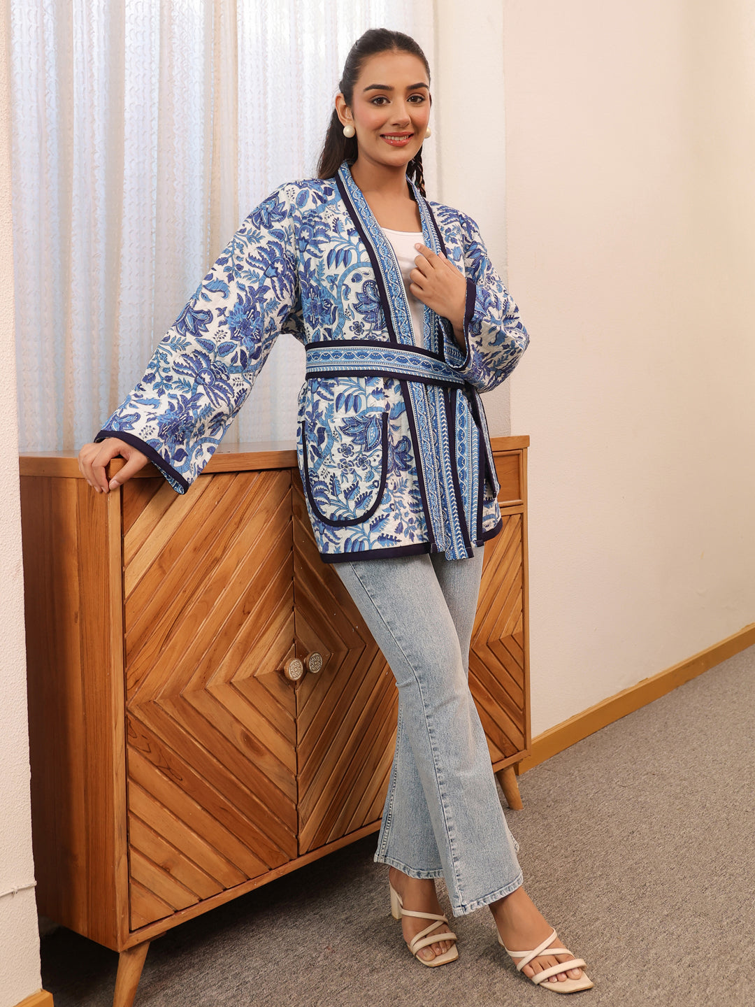 Neelkanth Quilted Jacket with Pockets