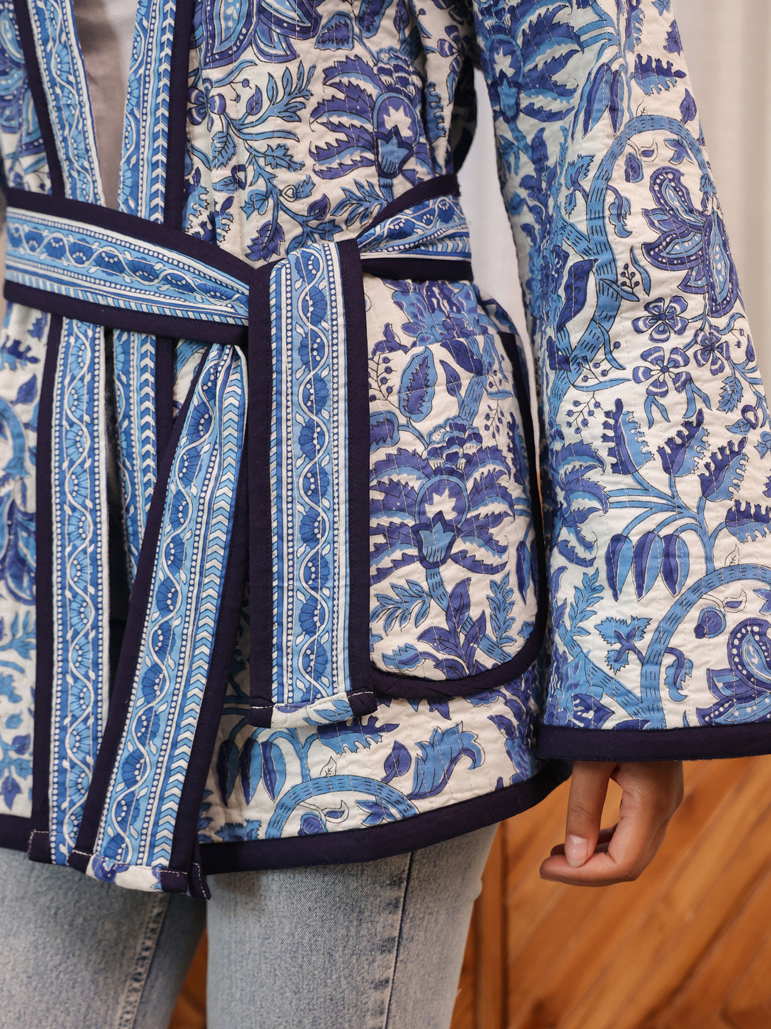 Neelkanth Quilted Jacket with Pockets