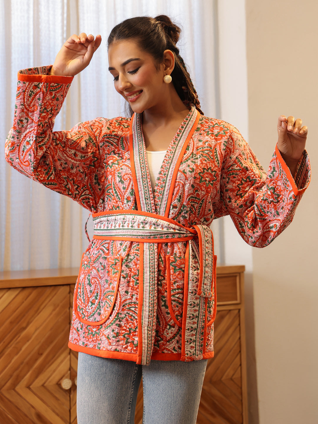 Orangerie Quilted Jacket with Pockets