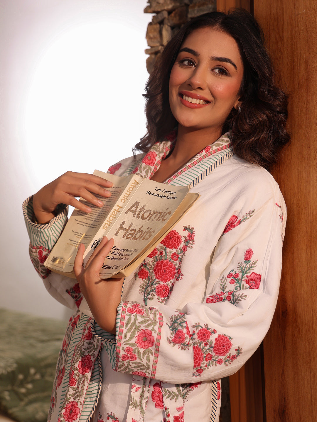 Kashmiri Quilted Reversible Robe