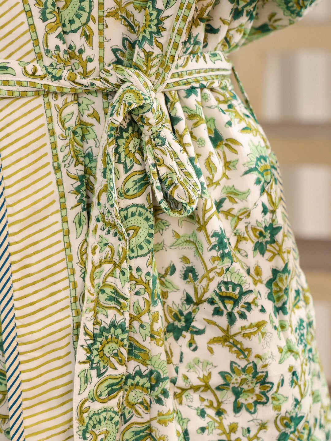 Good Earth Quilted Cotton Robe