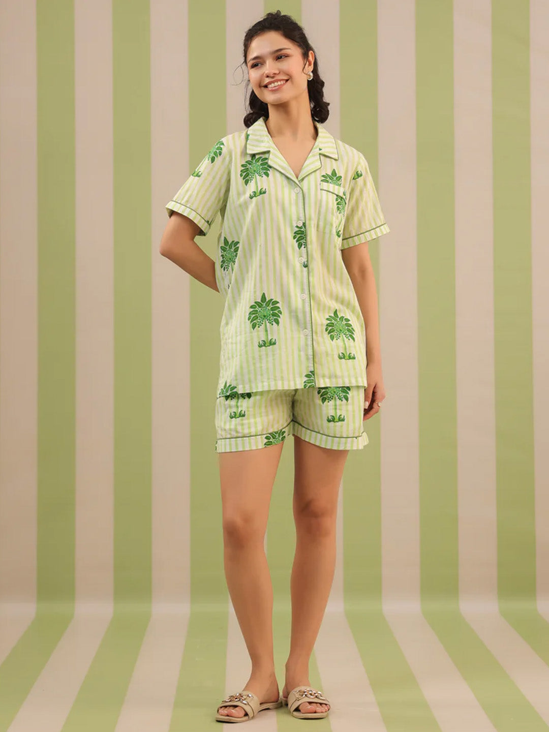 Shanti PJ Shorts | Summer Palms