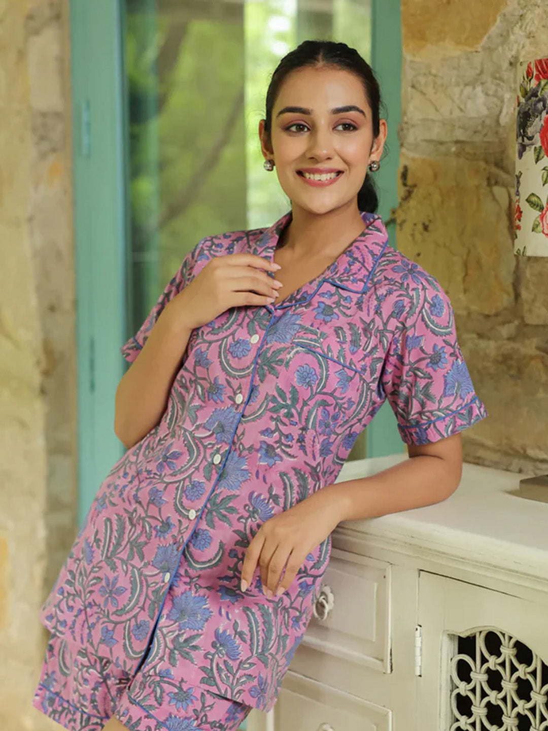 Raja Park PJ Set Short | Deep Mauve | Limited Edition