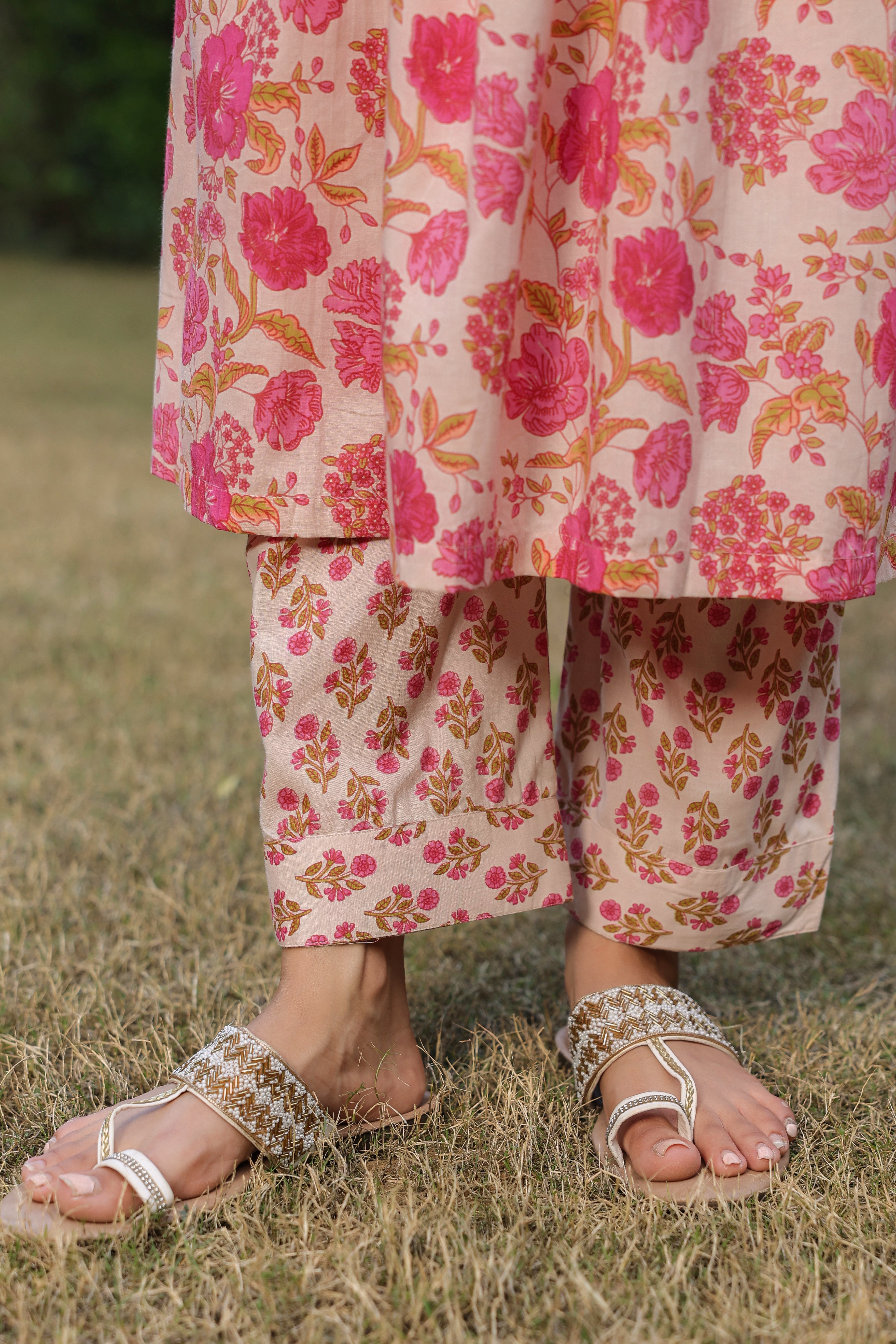 Kamini Kurta Set | Rose