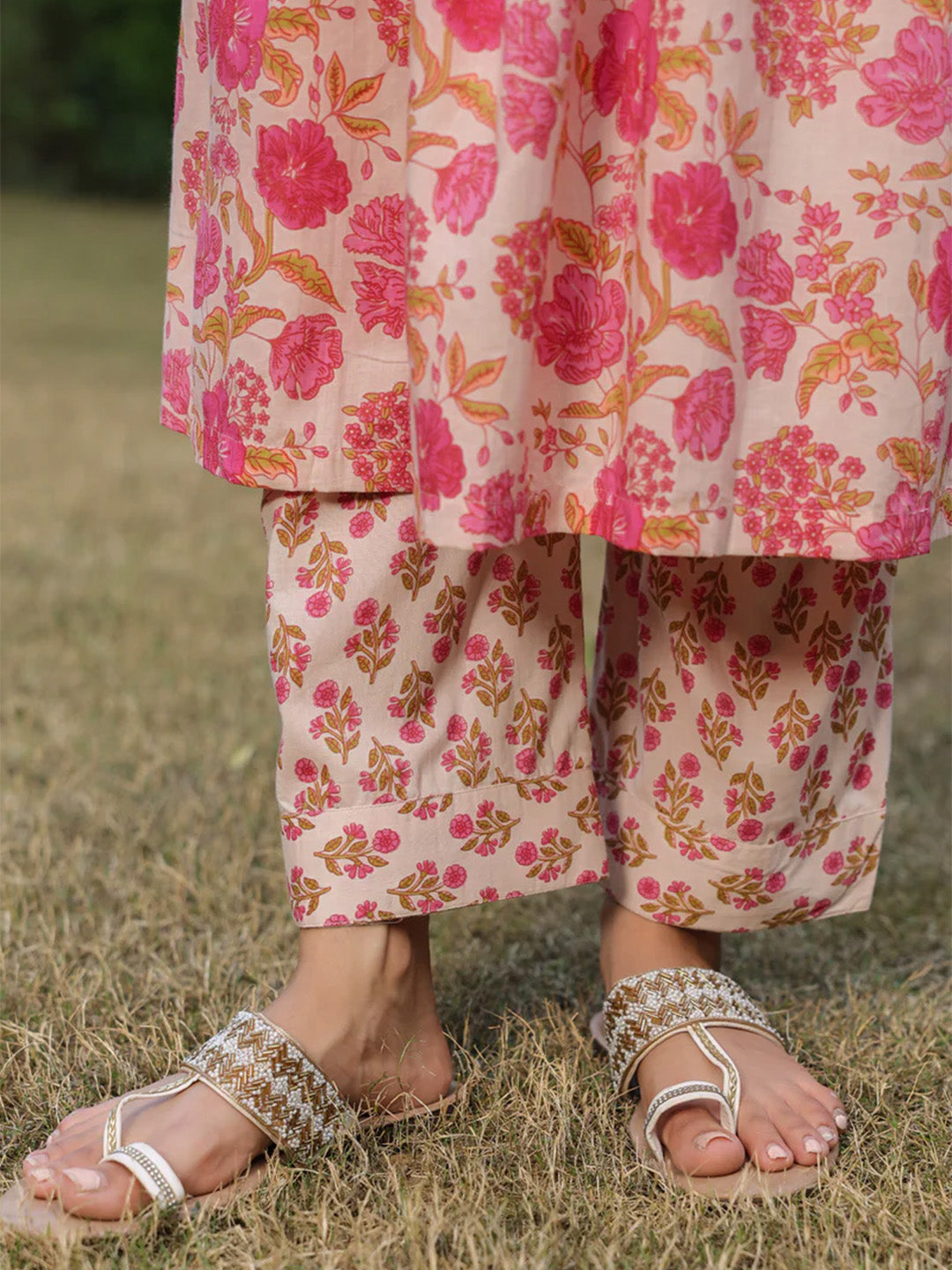 Kamini Kurta Set | Rose