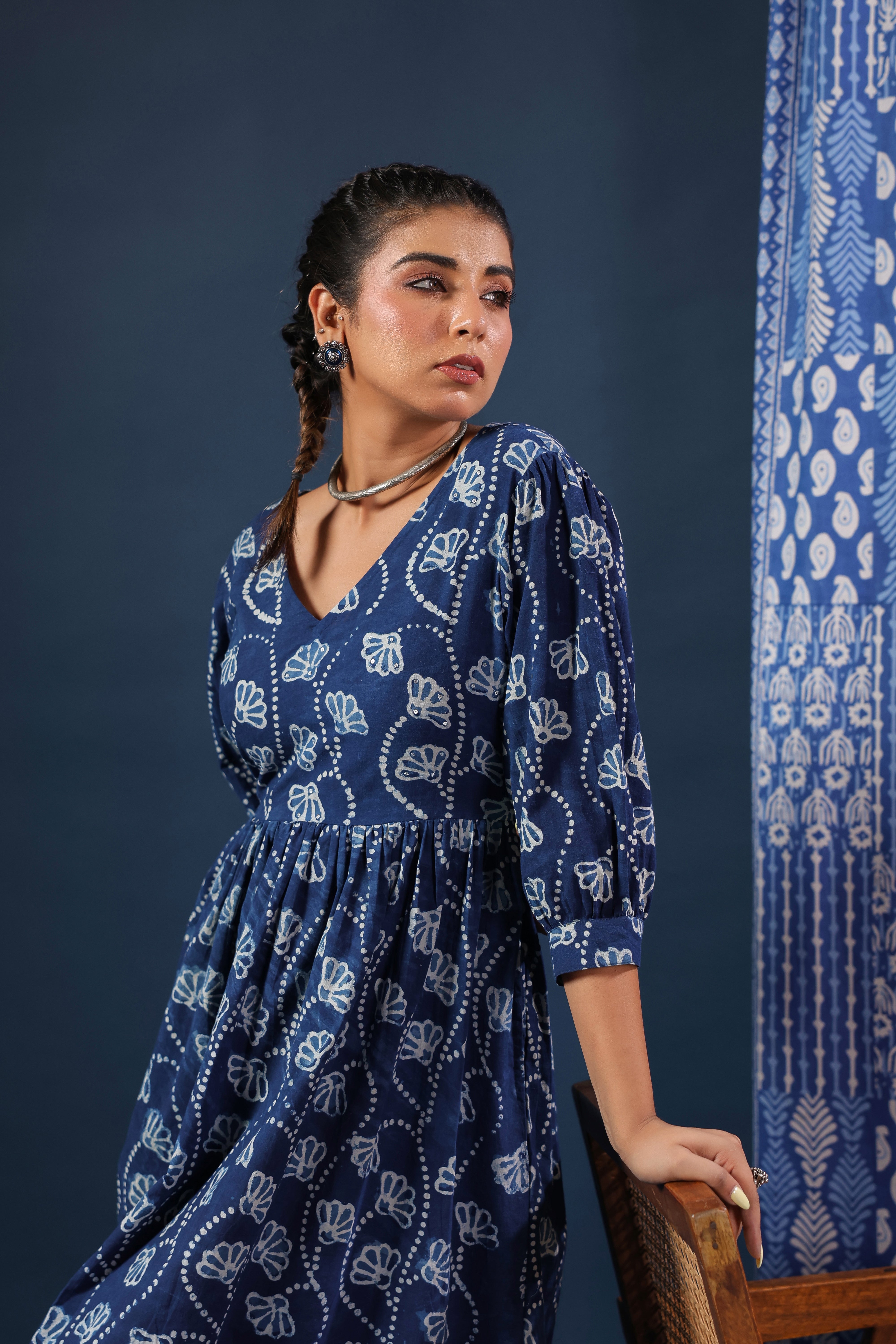 Dabu Printed Cotton Summer Dress