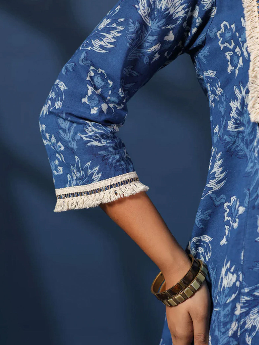 Dabu Printed Kurta and Palazzo Set