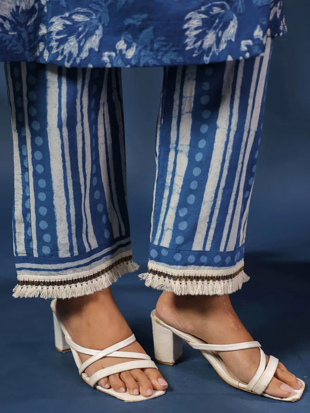 Dabu Printed Kurta and Palazzo Set