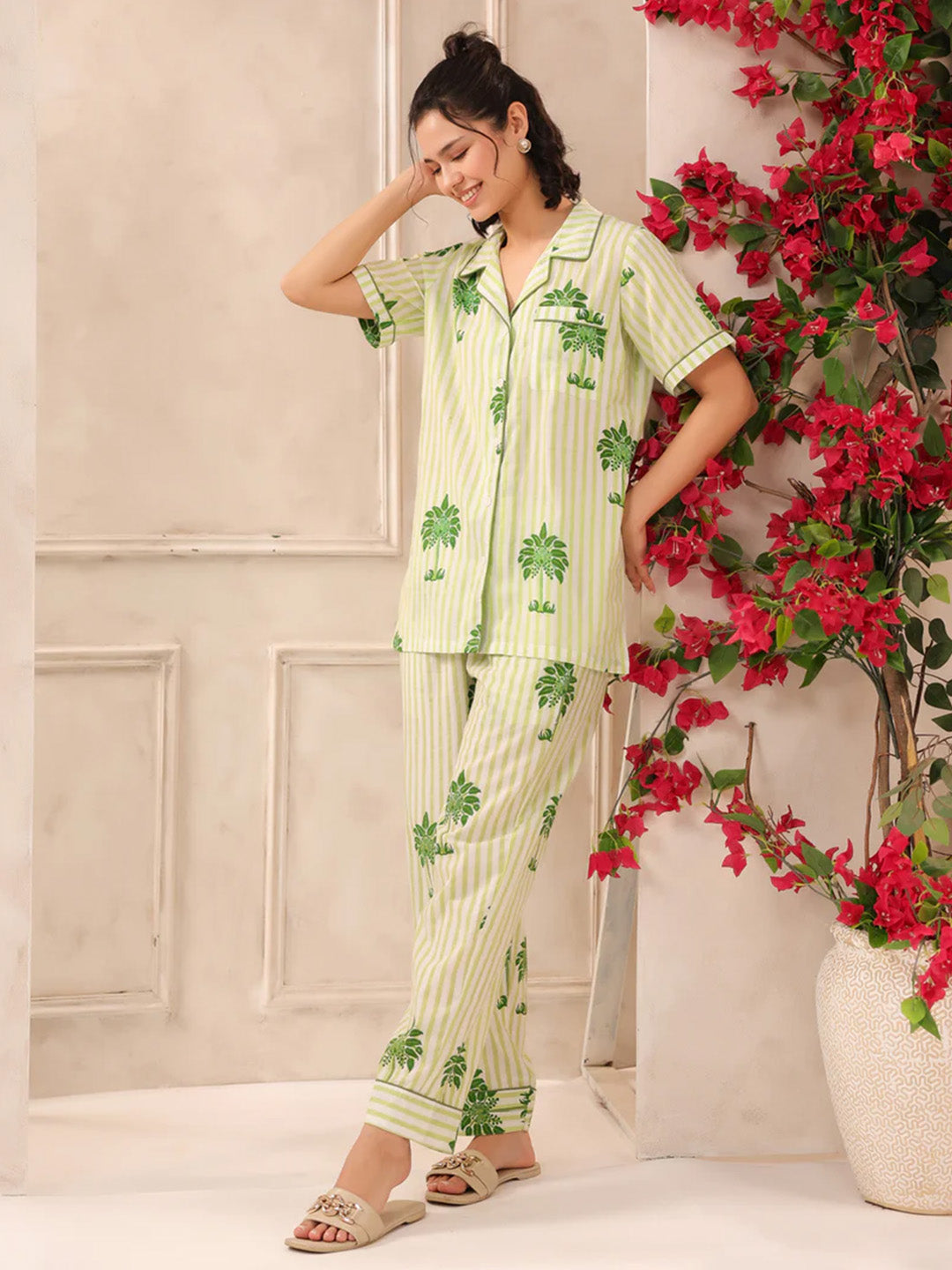 Shanti PJ Pants | Summer Palms