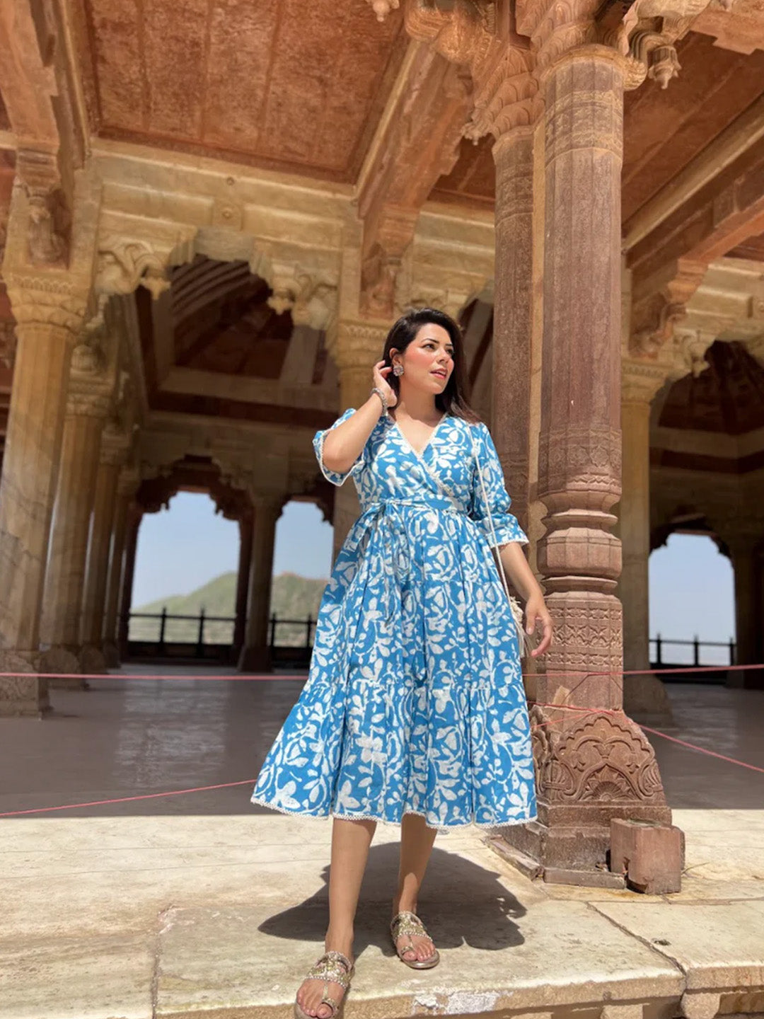 Man Sagar Dress | Sky Blue