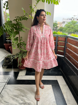 Anshu Dress | Pink Blossom
