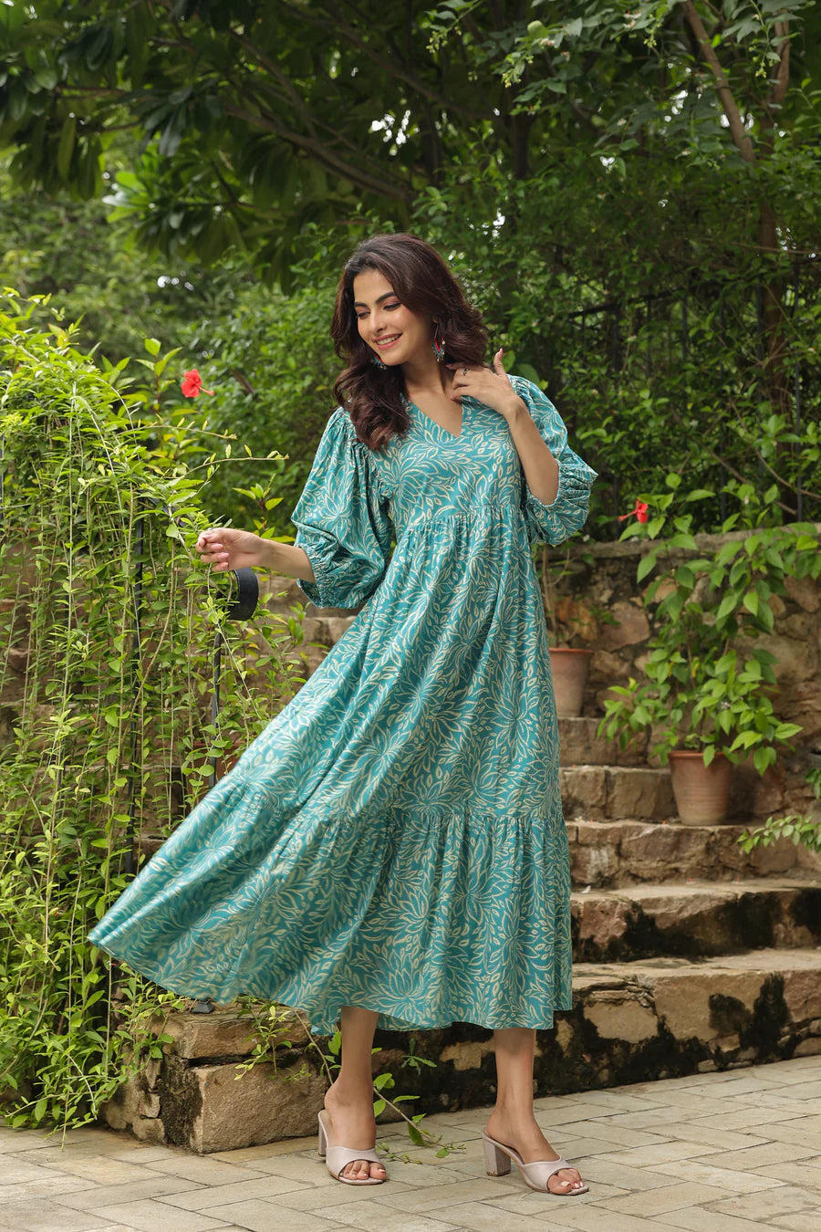 Chandini Dress | Turquoise