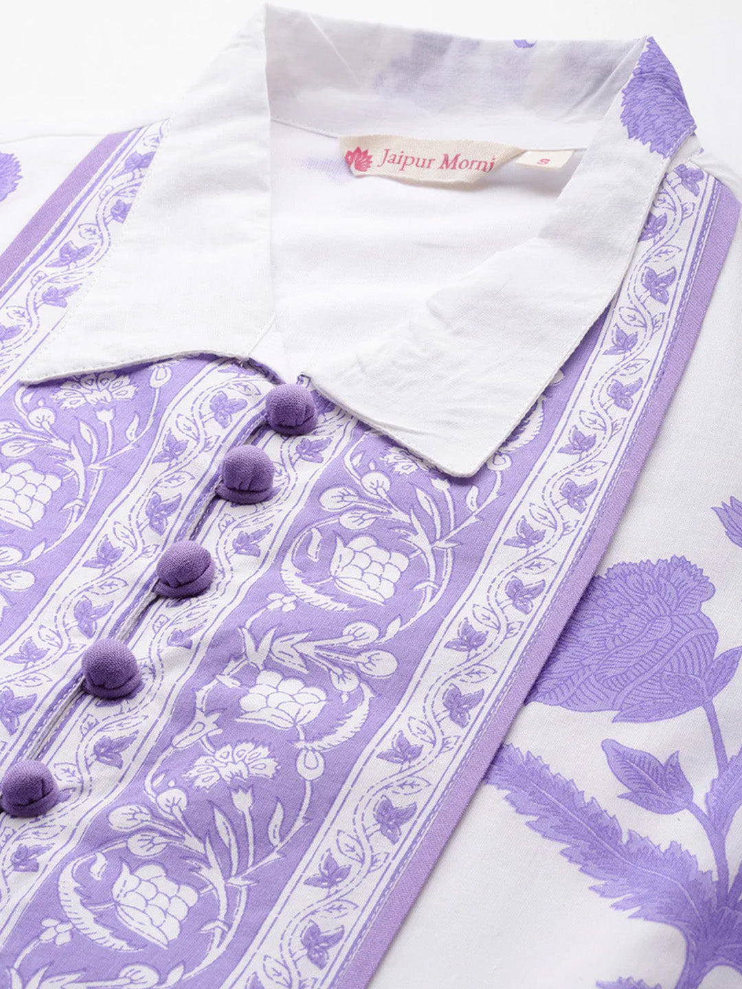 Mughal Print Dress | Lavender