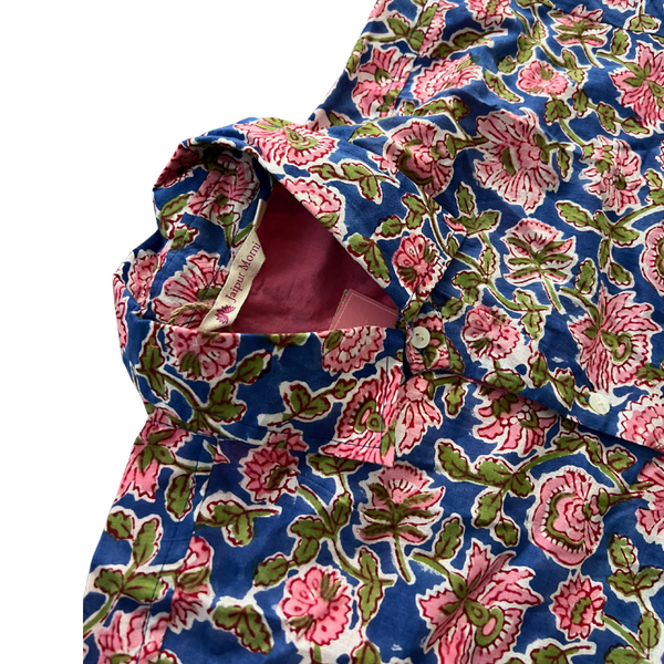 Block Print Button Down Shirt | Neela Floral