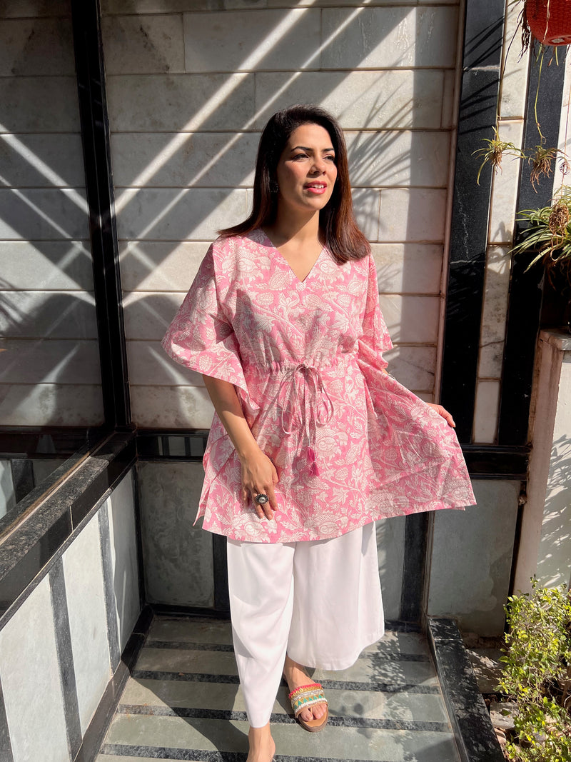 Khushi Kaftan | Rose Blush