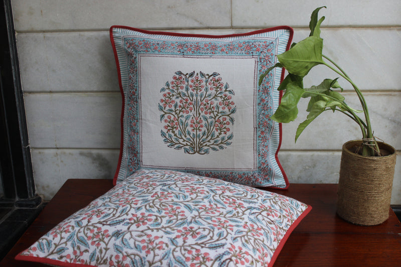 Mughal Cotton Cushion Cover - Set of 2