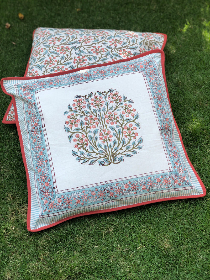 Mughal Cotton Cushion Cover - Set of 2