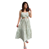 Pink City Dress | Sage Floral